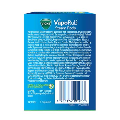 Vicks VapoRub Steam Pods