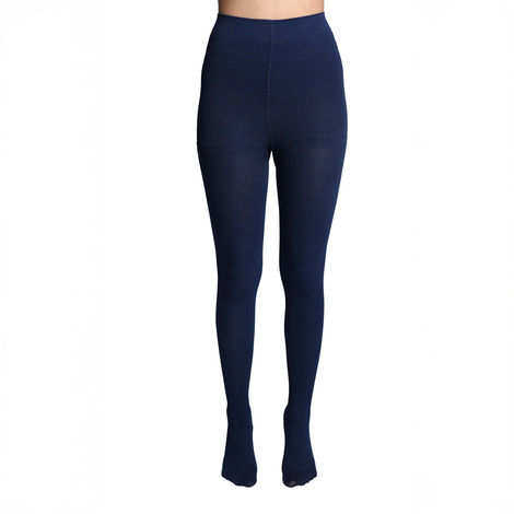 Theater RIbbed Stockings | Navy - Free Size