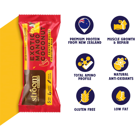 Stroom Exotic Mango Coconut Protein Bars