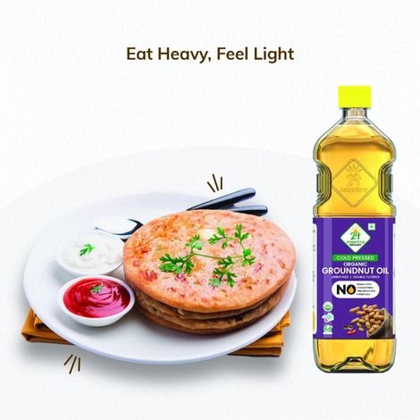 24 Mantra Groundnut (Peanut) Cold Pressed Oil | Organic Cooking Oil