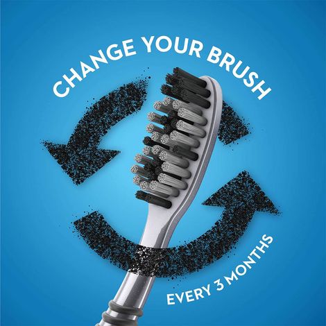 Oral B Cavity Defense Black Manual Toothbrush For Adults With Charcoal Extract- Medium Pack Of 4