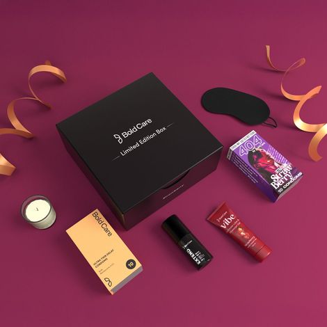 Bold Care Limited Edition Honeymoon Gifting Pack For Him & Her - Strawberry Flavour
