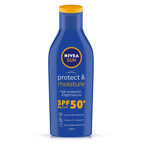 NIVEA SUN Protect and Moisture SPF 50+ Advanced Sunscreen|PA+++ UVA - UVB Protection System