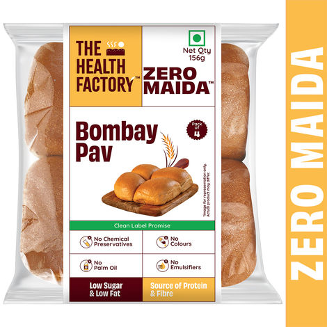 The Health Factory Zero Maida Bombay Pav | Clean Label - Not Brown
