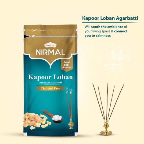 Nirmal Kapoor Loban Premium Agarbatti Charcoal Free | Shubhkart
