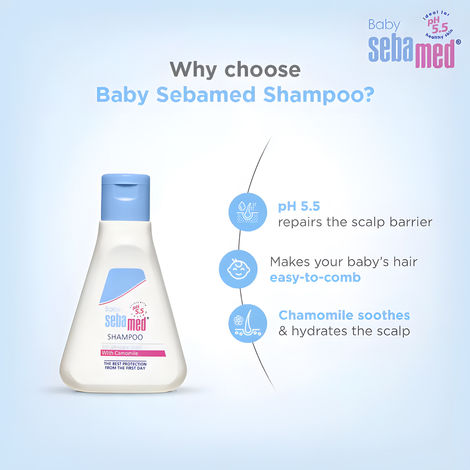 Baby Sebamed Shampoo | pH 5.5 | Ideal for Newborn's delicate scalp | No Tears