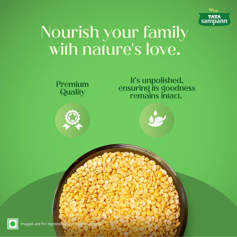 Tata Sampann Unpolished Toor Dal (Arhar Dal)(500 gms) & Tata Sampann Unpolished Moong Dal(500 gms) Combo