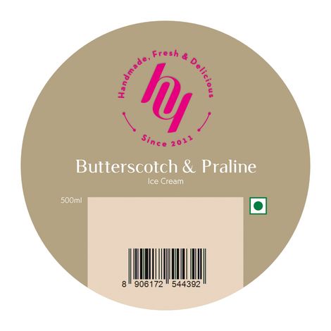 Huber & Holly Butterscotch And Praline Ice Cream Tub