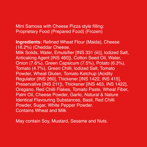 McCain Cheese Pizza Mini Samosa