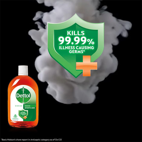 Dettol Antiseptic Liquid for First Aid, Surface Disinfection and Personal Hygiene