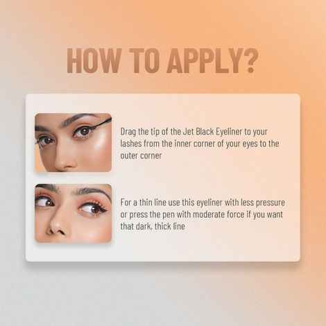 Swiss Beauty Bold Felt Tip Eyeliner - Jet Black