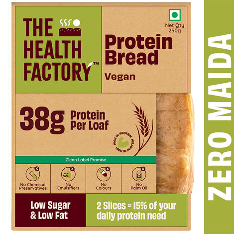 The Health Factory Vegan Protein Bread | Clean Label - Not Brown