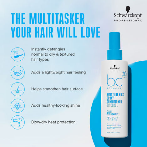 Schwarzkopf Professional Bonacure Moisture Kick Spray Conditioner With Glycerol