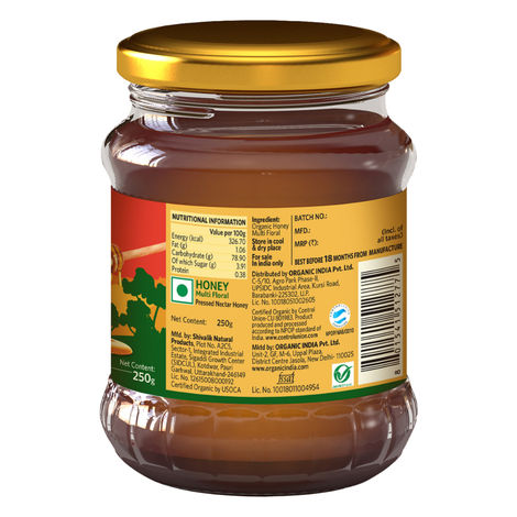 Organic India Himalayan Multi Floral Honey, 100% Pure, Natural & Organic Honey