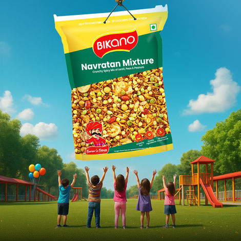 Bikano Navratan Mixture | Crunchy & Spicy Indian Snack | Protein & Fiber-Rich | Tea-Time & Anytime Snack
