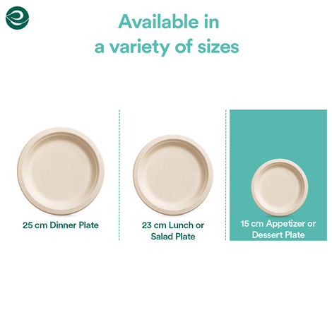 Eco Soul 6 inch Round | 25 Count | Disposable Plate
