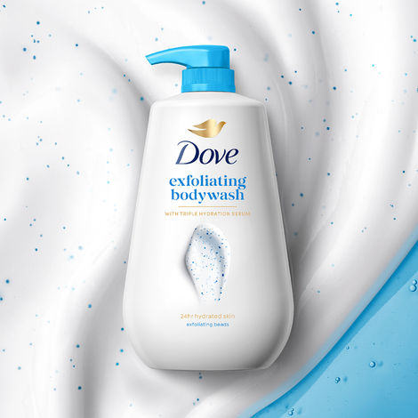 Dove Gentle Exfoliating Beads Body Wash For Softer Smoother Skin