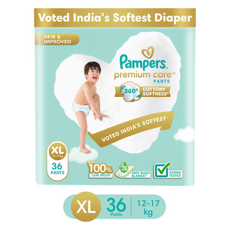 Pampers Premium Care Baby Diapers | Pant Style | XL | 36 pcs