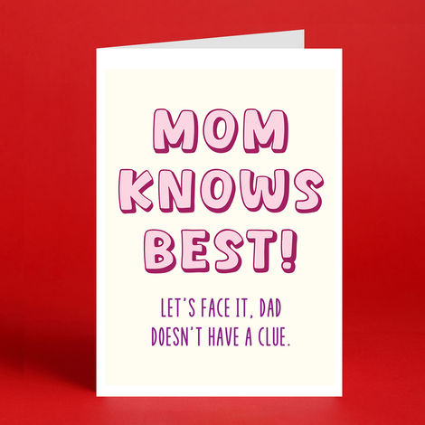 Happy Mail Mom Knows Best Card