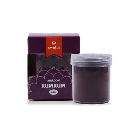 Swaha Pure Kumkum Maroon - Small