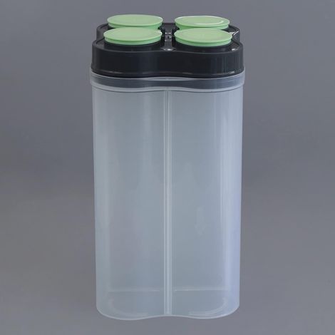 2Mech 4 Section Plastic Kitchen Storage Container