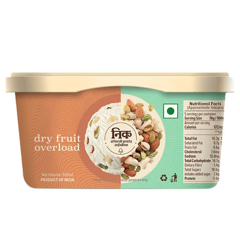 NIC Dry Fruit Over Load Ice Cream Tub