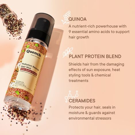 Quench Pollution Rescue Hair Mist (With Quinoa Protein)