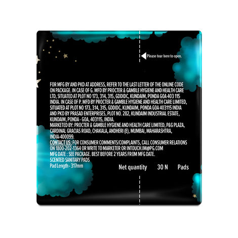 Whisper Bindazzz Nights Sanitary Pads | XXL | 30 pcs