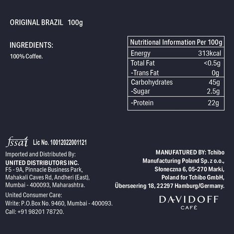 Davidoff Brazil Instant Coffee | 8/12 Intensity