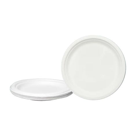 Naturepac Bagasse Plate 7 Inch Round | 25 Pcs