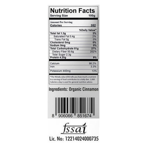 Natureland Organics Cinnamon Stick