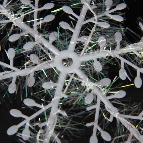 Gullak 15 cm Set Of 6 Snowflakes White