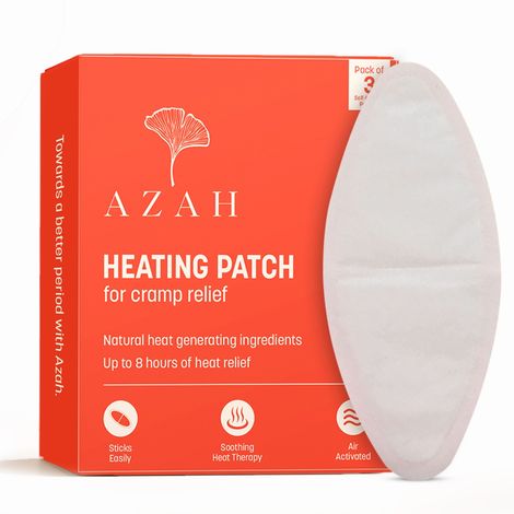 Azah Period Pain Relief Heat Patches - (Pack Of 3)