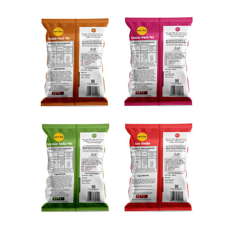 Let's Try Combo Pack | Aloo Bhujia | Navratan | Peanut Party | Crunchy Party