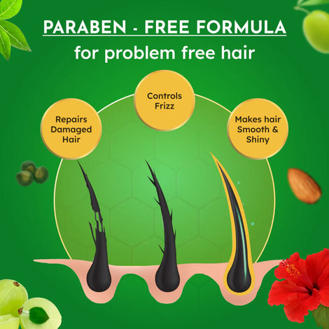 Vatika Naturals Health Shampoo with Henna & Amla - Power of 7 nourishing herbs