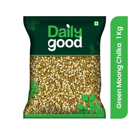 Daily Good Unpolished Green Moong Chilka Dal -Split