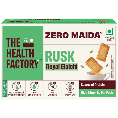The Health Factory Zero Maida Rusk - Royal Elaichi