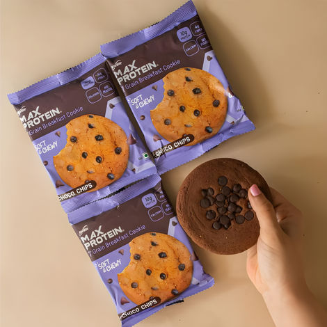 Ritebite Max Protein Cookie Choco Chips, No Maida Multigrain Premium Biscuit Cookies