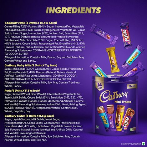 Cadbury Assorted Mini Treats Chocolate Pack