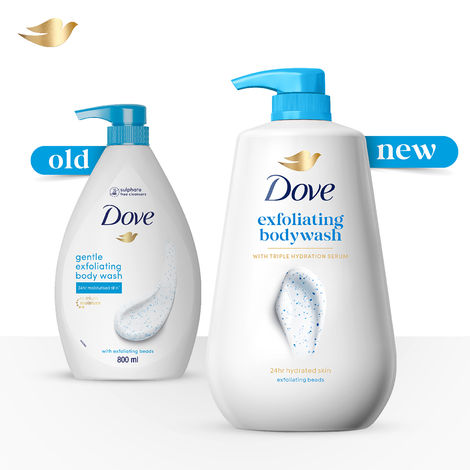 Dove Gentle Exfoliating Beads Body Wash For Softer Smoother Skin