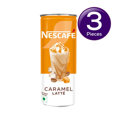 Nescafe Cafe Style Caramel Latte Cold Coffee Combo