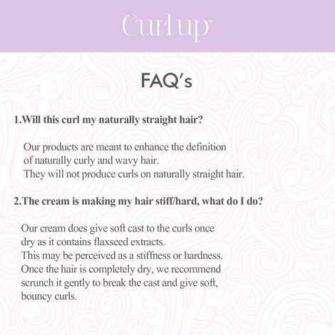 Curl Up Curl Defining Cream | All In One Leave In Conditioner | Hair Cream For Wavy & Curly Hair