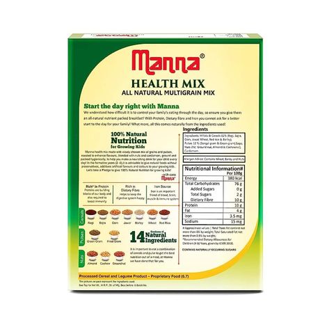 Manna Health Mix- Multigrain Drink For Kids