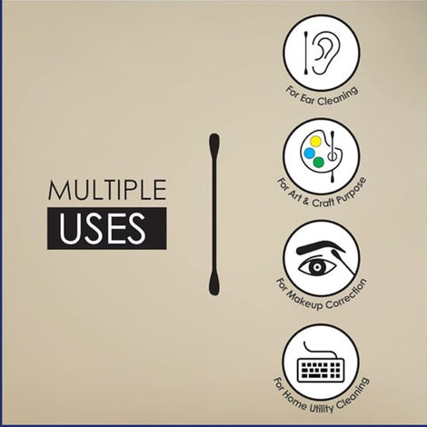 Tulips Paper Stick Cotton Buds Zipper Bag