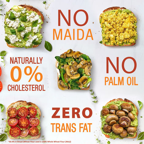 Harvest Gold - 100% Whole Wheat Bread (Zero Maida) Combo