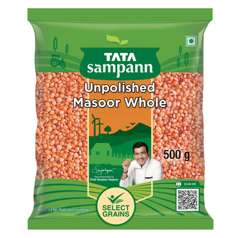 Tata Sampann Unpolished Masoor - Whole