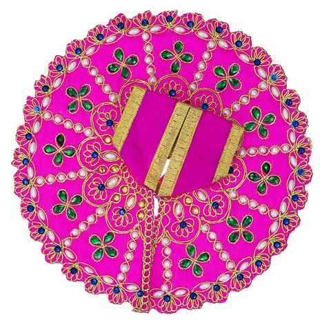 Pink Decorative Ladoo Gopal Dress for Idol (Size 4) | Krishna Costume | Krishna Janmastami Special (Ecraftindia)