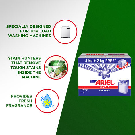 Ariel Matic Top Load Detergent Powder | For Washing Machines
