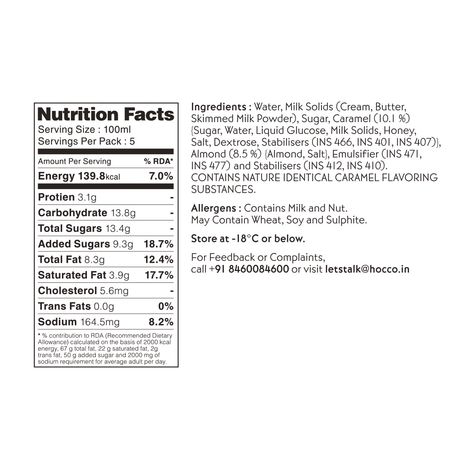 Huber & Holly Roasted Almond And Caramel Ice Cream Tub