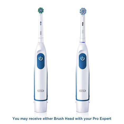 Oral-B Pro Expert Battery Operated With Replaceable Brush Head Electric Toothbrush (White)
